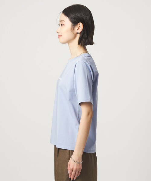 green label relaxing(グリーンレーベルリラクシング)の「ロゴ ショートスリーブ プルオーバー カットソー 接触冷感(Tシャツ/カットソー・レディース・モカ/ライトブルー/その他2/その他1・FREE)」の6枚目の写真