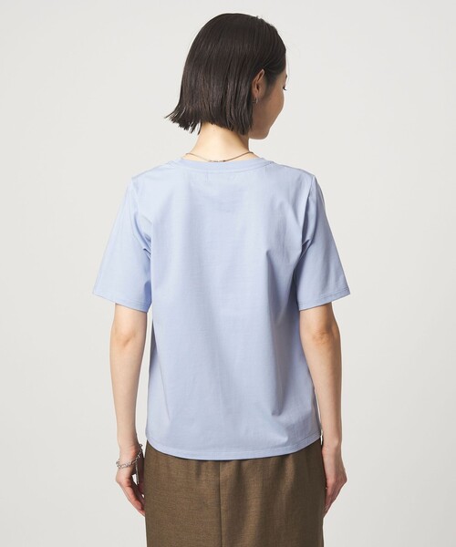 green label relaxing(グリーンレーベルリラクシング)の「ロゴ ショートスリーブ プルオーバー カットソー 接触冷感(Tシャツ/カットソー・レディース・モカ/ライトブルー/その他2/その他1・FREE)」の7枚目の写真