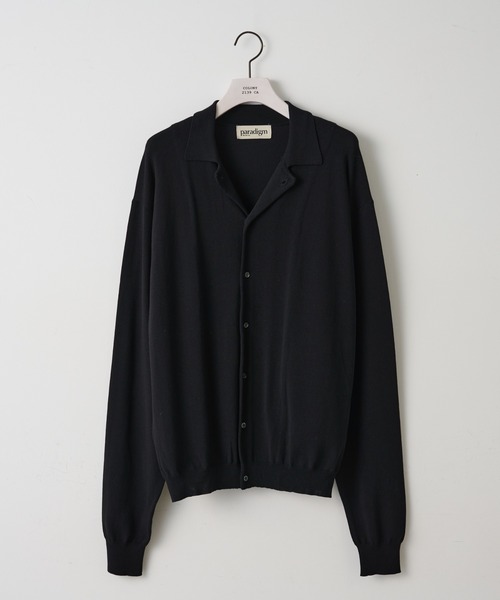 セール】【paradigm】コットンモダール開襟シャツカーデ（カーディガン