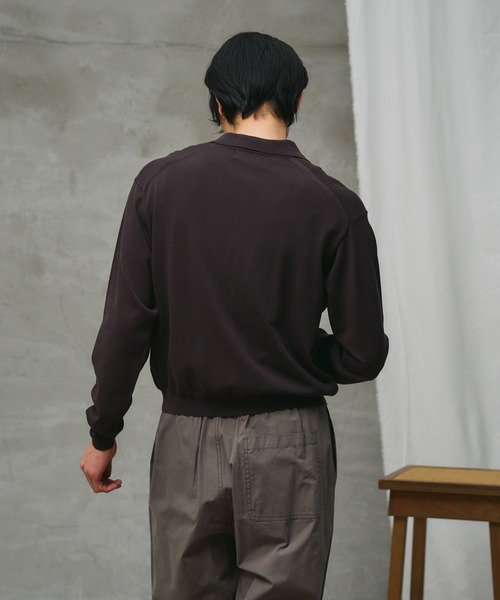 paradigm（パラダイム）の「【paradigm】コットンモダール開襟シャツカーデ（カーディガン/ボレロ・メンズ・ホワイト/ライトグレー/ブラック/チャコールグレー・SMALL/MEDIUM/LARGE）」の16枚目の写真