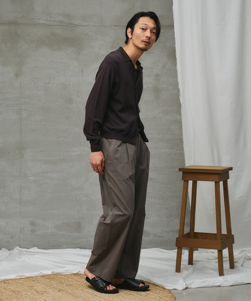 paradigm（パラダイム）の「【paradigm】コットンモダール開襟シャツカーデ（カーディガン/ボレロ・メンズ・ホワイト/ライトグレー/ブラック/チャコールグレー・SMALL/MEDIUM/LARGE）」の17枚目の写真