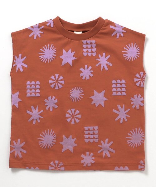BREEZE（ブリーズ）の「【WEB限定】ゆる総柄セットアップ_ジュニア対応（セットアップ・キッズ・ブラウン/オレンジ/ミント/ブルー・150/140/130/120/110/100/90）」の15枚目の写真