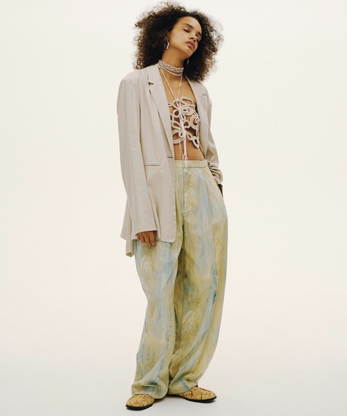 RUMCHE(ラムシェ)の「"Abundant Rice" Trousers / アバンダントライスパンツ(スラックス・レディース・ベージュ系その他・MEDIUM/SMALL)」の1枚目の写真