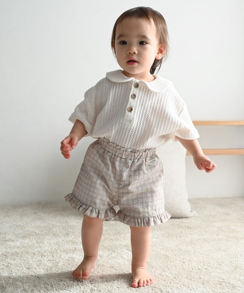 PUPPAPUPO(プッパプーポ)の「【水陸両用 】 フリル ショートパンツ(その他パンツ・キッズ・ベージュ/アイボリー/ホワイト系その他・100/110/90/80)」の4枚目の写真