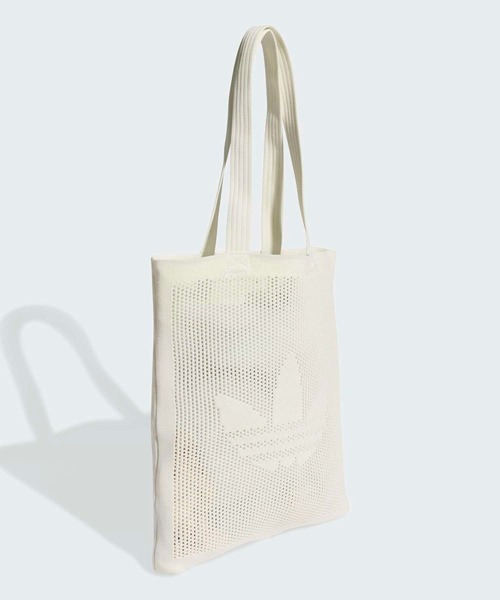 adidas(アディダス)の「クロシェ トート バッグ / アディダスオリジナルス adidas Originals(トートバッグ・メンズ・ブラック/ホワイト・FREE)」の4枚目の写真