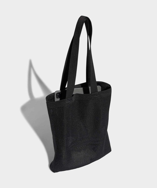 adidas(アディダス)の「クロシェ トート バッグ / アディダスオリジナルス adidas Originals(トートバッグ・メンズ・ブラック/ホワイト・FREE)」の10枚目の写真