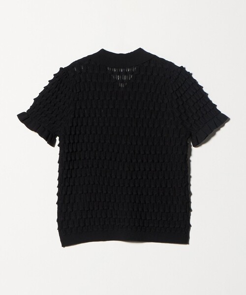 ASTRAET(アストラット)の「<ASTRAET>12G アイレット カラー ショートスリーブニット(ニット/セーター・レディース・ホワイト・FREE)」の8枚目の写真