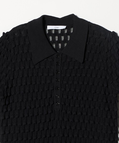 ASTRAET(アストラット)の「<ASTRAET>12G アイレット カラー ショートスリーブニット(ニット/セーター・レディース・ホワイト・FREE)」の9枚目の写真