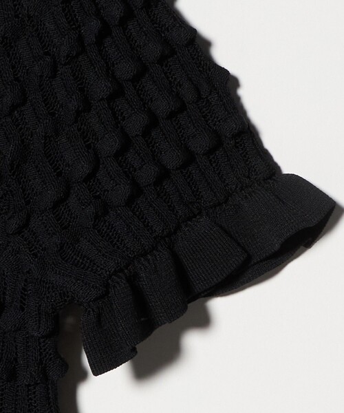 ASTRAET(アストラット)の「<ASTRAET>12G アイレット カラー ショートスリーブニット(ニット/セーター・レディース・ホワイト・FREE)」の10枚目の写真