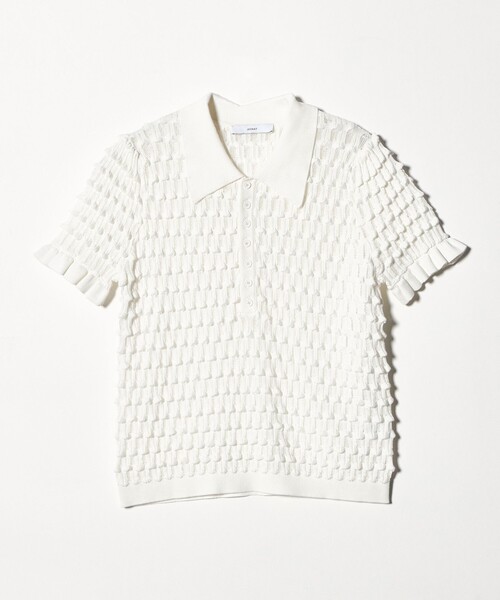 ASTRAET(アストラット)の「<ASTRAET>12G アイレット カラー ショートスリーブニット(ニット/セーター・レディース・ホワイト・FREE)」の13枚目の写真