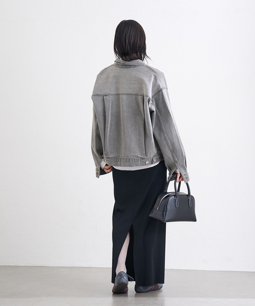 JOURNAL STANDARD（ジャーナルスタンダード）の「《追加2》Denim Trucker jacket（デニムジャケット・レディース・ブラック/ブルー系その他・FREE）」の7枚目の写真