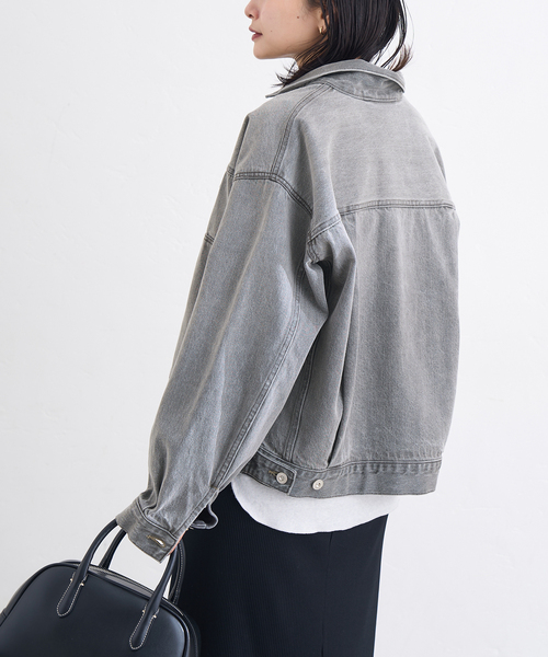 JOURNAL STANDARD（ジャーナルスタンダード）の「《追加2》Denim Trucker jacket（デニムジャケット・レディース・ブラック/ブルー系その他・FREE）」の8枚目の写真