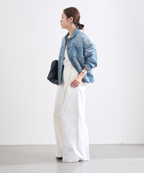 JOURNAL STANDARD（ジャーナルスタンダード）の「《追加2》Denim Trucker jacket（デニムジャケット・レディース・ブラック/ブルー系その他・FREE）」の13枚目の写真