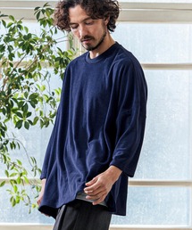 mlt5594- Pile Fabric Side Slit Relax Fit T-Shirt パイルファブリックTシャツ(MGN-261-013)