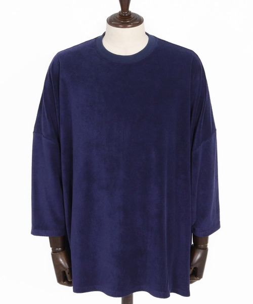 Magine(マージン)の「mlt5594- Pile Fabric Side Slit Relax Fit T-Shirt パイルファブリックTシャツ(MGN-261-013)(Tシャツ/カットソー・メンズ・ネイビー/ブラック/オフホワイト・48/46/44)」の16枚目の写真