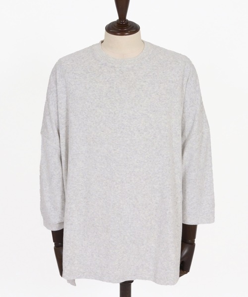 Magine(マージン)の「mlt5594- Pile Fabric Side Slit Relax Fit T-Shirt パイルファブリックTシャツ(MGN-261-013)(Tシャツ/カットソー・メンズ・ネイビー/ブラック/オフホワイト・48/46/44)」の18枚目の写真