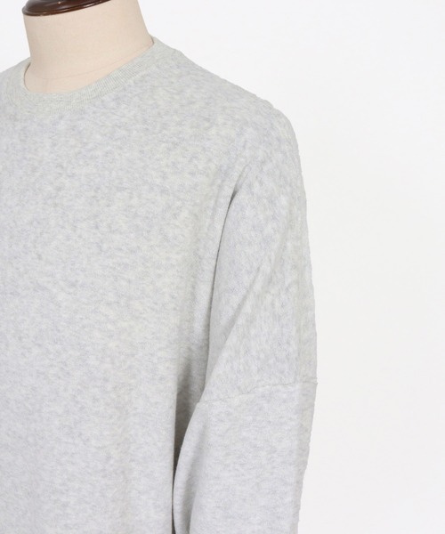 Magine(マージン)の「mlt5594- Pile Fabric Side Slit Relax Fit T-Shirt パイルファブリックTシャツ(MGN-261-013)(Tシャツ/カットソー・メンズ・ネイビー/ブラック/オフホワイト・48/46/44)」の21枚目の写真
