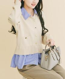 ITEMS URBANRESEARCH | シャツレイヤーニットカーディガン(ニット/セーター)