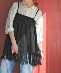 crinkle crinkle crinkle 別注フリンジキャミ*