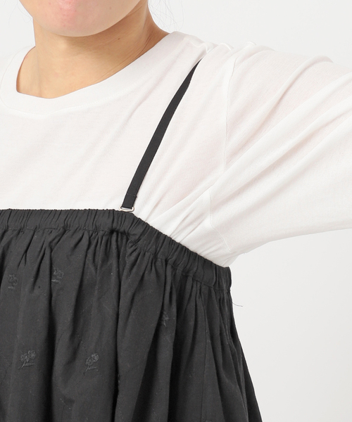 Spick & Span(スピックアンドスパン)の「crinkle crinkle crinkle 別注フリンジキャミ*(キャミソール・レディース・ブラウン/ブラック・FREE)」の12枚目の写真