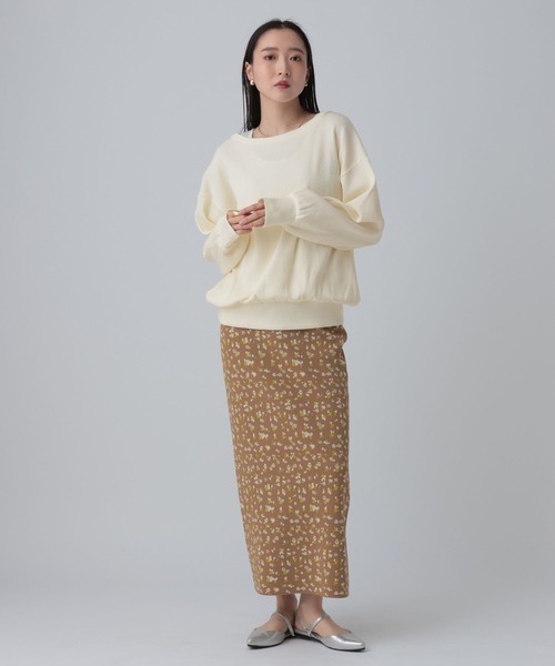 LEPSIM（レプシィム）の「ワッフルドッキングプルオーバー　639520（Tシャツ/カットソー・レディース・アイボリー/チャコールグレー・FREE）」の6枚目の写真