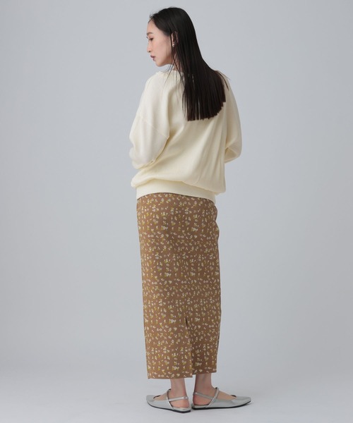 LEPSIM（レプシィム）の「ワッフルドッキングプルオーバー　639520（Tシャツ/カットソー・レディース・アイボリー/チャコールグレー・FREE）」の8枚目の写真