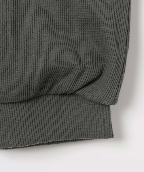 LEPSIM（レプシィム）の「ワッフルドッキングプルオーバー　639520（Tシャツ/カットソー・レディース・アイボリー/チャコールグレー・FREE）」の13枚目の写真