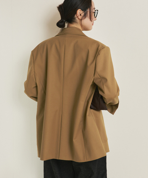 plage（プラージュ）の「COTTON CLASSIC ジャケット（テーラードジャケット・レディース・キャメル/ネイビー・36/38）」の12枚目の写真