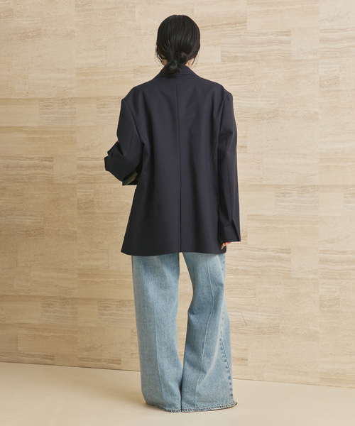 plage（プラージュ）の「COTTON CLASSIC ジャケット（テーラードジャケット・レディース・キャメル/ネイビー・36/38）」の16枚目の写真