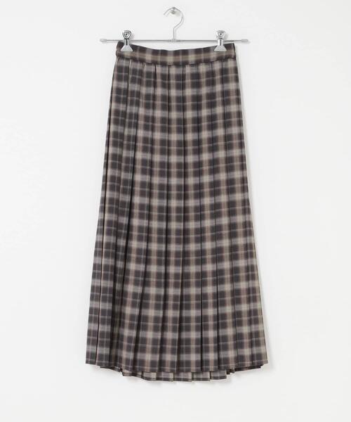 ITEMS URBANRESEARCH（アイテムズ アーバンリサーチ）の「プリーツロングスカート（スカート・レディース・ネイビー/ボルドー・FREE）」の7枚目の写真