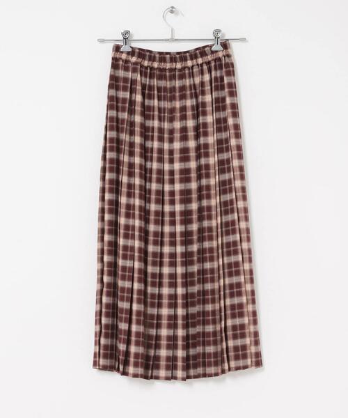 ITEMS URBANRESEARCH（アイテムズ アーバンリサーチ）の「プリーツロングスカート（スカート・レディース・ネイビー/ボルドー・FREE）」の16枚目の写真