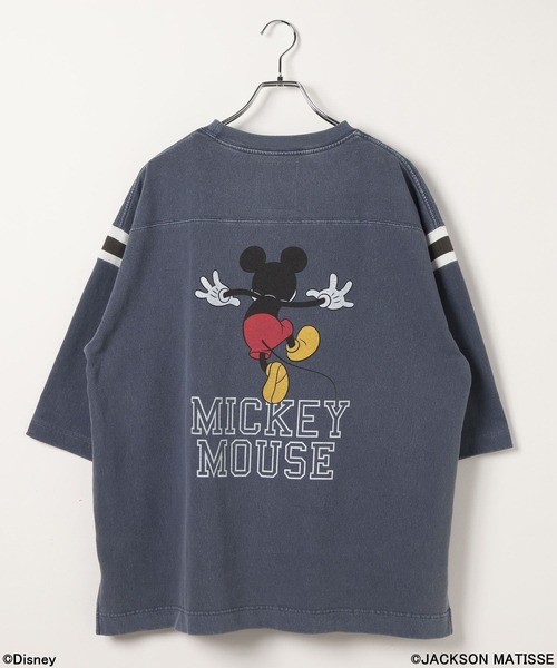 JACKSON MATISSE(ジャクソンマティス)の「【JACKSON MATISSE/BAYFLOW】「ミッキーマウス」七分袖グラフィックプルオーバー(Tシャツ/カットソー・レディース・モカ/ネイビー・FREE)」の4枚目の写真