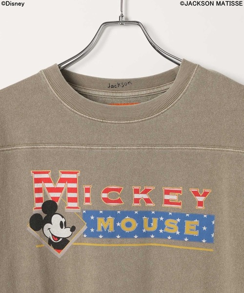 JACKSON MATISSE(ジャクソンマティス)の「【JACKSON MATISSE/BAYFLOW】「ミッキーマウス」七分袖グラフィックプルオーバー(Tシャツ/カットソー・レディース・モカ/ネイビー・FREE)」の5枚目の写真