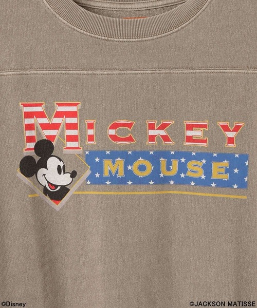 JACKSON MATISSE(ジャクソンマティス)の「【JACKSON MATISSE/BAYFLOW】「ミッキーマウス」七分袖グラフィックプルオーバー(Tシャツ/カットソー・レディース・モカ/ネイビー・FREE)」の6枚目の写真