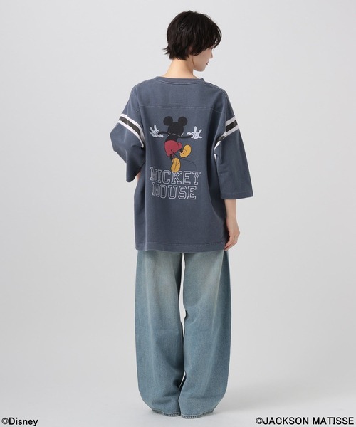 JACKSON MATISSE(ジャクソンマティス)の「【JACKSON MATISSE/BAYFLOW】「ミッキーマウス」七分袖グラフィックプルオーバー(Tシャツ/カットソー・レディース・モカ/ネイビー・FREE)」の20枚目の写真