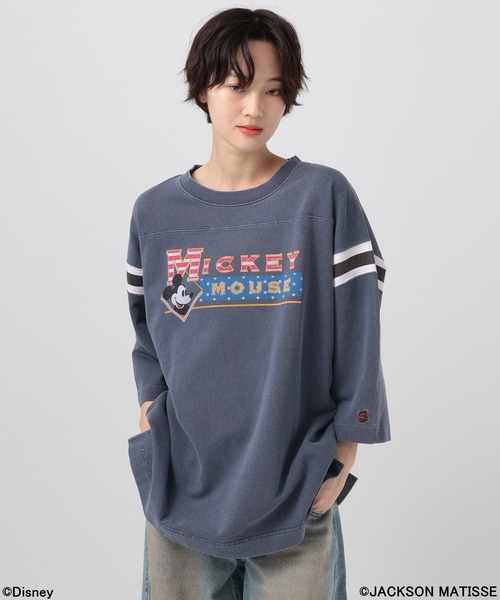 JACKSON MATISSE(ジャクソンマティス)の「【JACKSON MATISSE/BAYFLOW】「ミッキーマウス」七分袖グラフィックプルオーバー(Tシャツ/カットソー・レディース・モカ/ネイビー・FREE)」の21枚目の写真