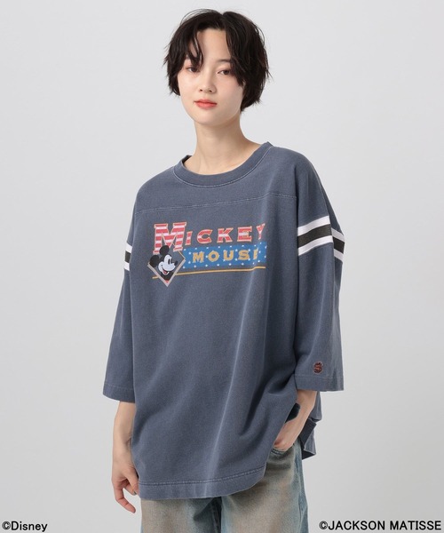 JACKSON MATISSE(ジャクソンマティス)の「【JACKSON MATISSE/BAYFLOW】「ミッキーマウス」七分袖グラフィックプルオーバー(Tシャツ/カットソー・レディース・モカ/ネイビー・FREE)」の22枚目の写真