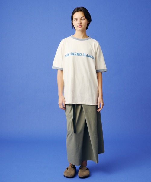 KAVU（カブー）の「KAVU/カブー Phrase  R-Tee  Fun/フレーズ リンガー Tシャツ ファン（Tシャツ/カットソー・メンズ・アイボリー/ブラック/ブルー・MEDIUM/X-LARGE）」の9枚目の写真