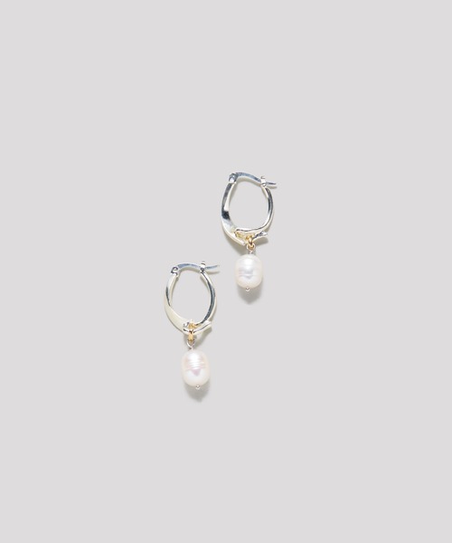LAPUIS(ラピュイ)の「LAPUIS(ラピュイ)Pearl Hook pierced earrings(ピアス(両耳用)・レディース・ゴールド/マルチ・FREE)」の6枚目の写真