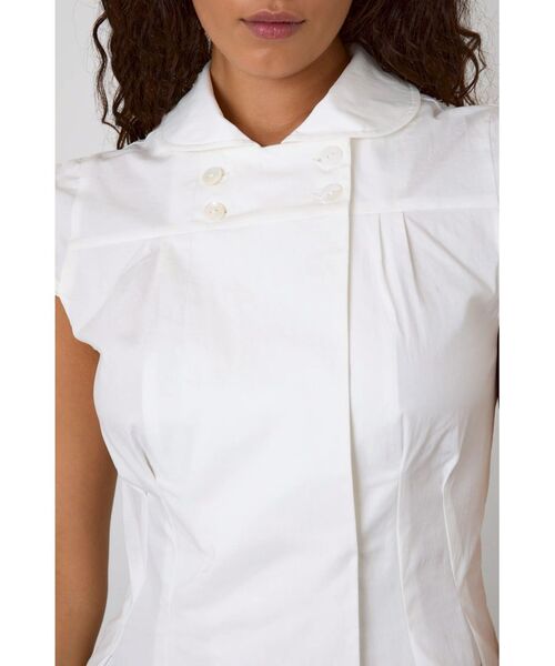 PULP/417EDIFICE(パルプフォーワンセブンエディフィス)の「peachy den / ピーチーデン MISSY BLOUSE(シャツ/ブラウス・レディース・ホワイト・SMALL/X-SMALL)」の2枚目の写真