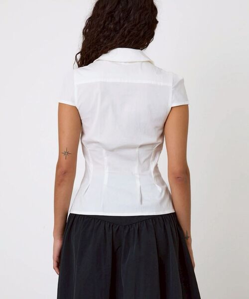 PULP/417EDIFICE(パルプフォーワンセブンエディフィス)の「peachy den / ピーチーデン MISSY BLOUSE(シャツ/ブラウス・レディース・ホワイト・SMALL/X-SMALL)」の3枚目の写真