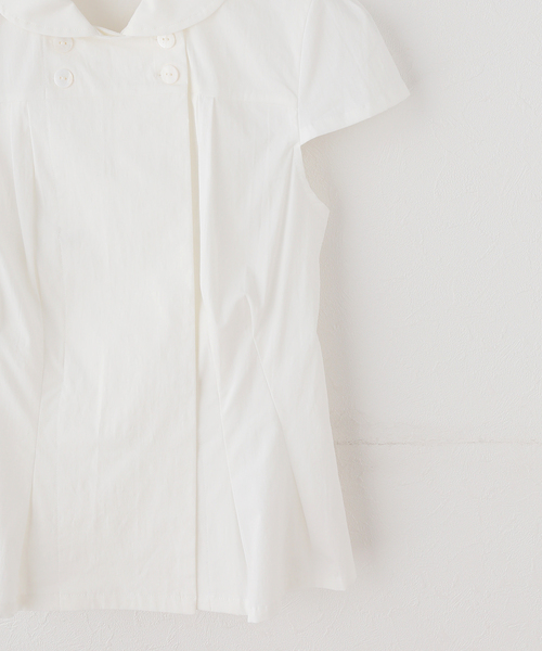 PULP/417EDIFICE(パルプフォーワンセブンエディフィス)の「peachy den / ピーチーデン MISSY BLOUSE(シャツ/ブラウス・レディース・ホワイト・SMALL/X-SMALL)」の6枚目の写真