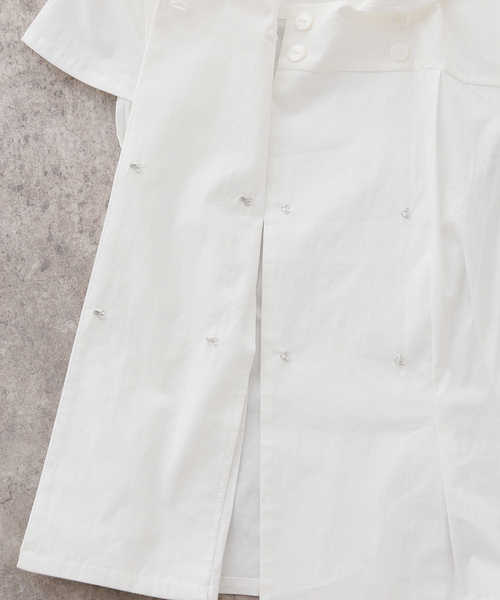 PULP/417EDIFICE(パルプフォーワンセブンエディフィス)の「peachy den / ピーチーデン MISSY BLOUSE(シャツ/ブラウス・レディース・ホワイト・SMALL/X-SMALL)」の8枚目の写真