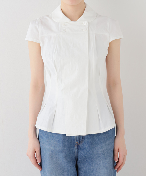 PULP/417EDIFICE(パルプフォーワンセブンエディフィス)の「peachy den / ピーチーデン MISSY BLOUSE(シャツ/ブラウス・レディース・ホワイト・SMALL/X-SMALL)」の12枚目の写真