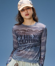 X-girl | ORNAMENT LOGO MESH TOP(Tシャツ/カットソー)