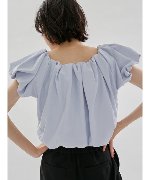 emmi(エミ)の「3wayバルーンブラウス(シャツ/ブラウス・レディース・ホワイト/ライトブルー/ブラック・F)」の5枚目の写真