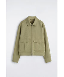 COS（コス）の「コットンブレンド　ジップアップユーティリティジャケット（その他アウター）」