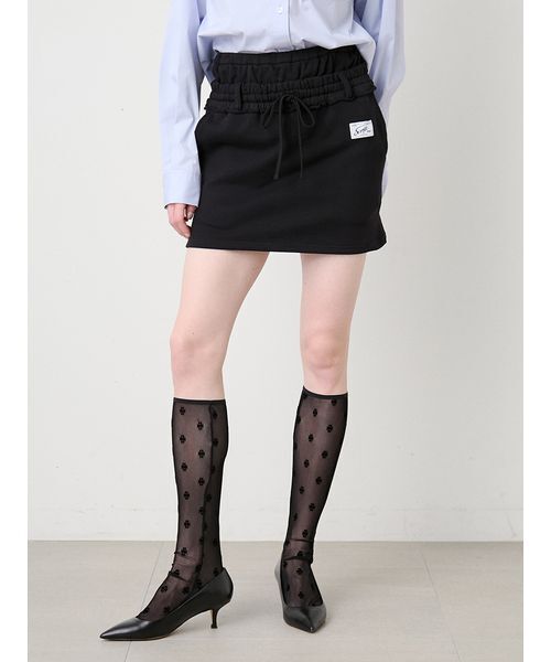 SORIN(ソリン )の「Double Waist Mini Skirt/ダブルウエスト ミニスカート(スカート・レディース・グレー/ブラック/ライトグレー・38)」の4枚目の写真