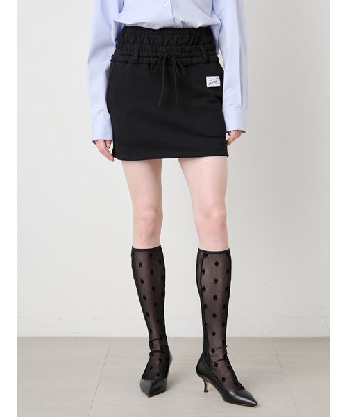 SORIN(ソリン )の「Double Waist Mini Skirt/ダブルウエスト ミニスカート(スカート・レディース・グレー/ブラック/ライトグレー・38)」の5枚目の写真