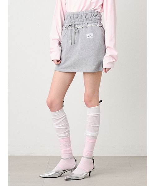 SORIN(ソリン )の「Double Waist Mini Skirt/ダブルウエスト ミニスカート(スカート・レディース・グレー/ブラック/ライトグレー・38)」の11枚目の写真